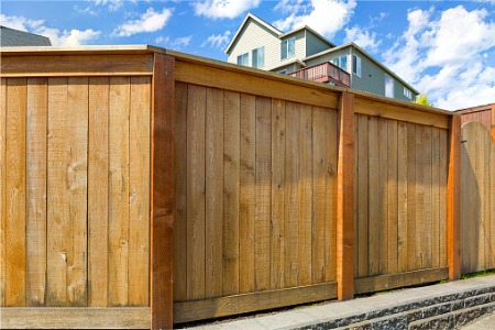 Beautiful wood Privacy Fencing installed by America's Backyard